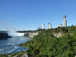 Horseshoe Falls and the mini city of Niagara Falls