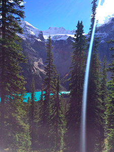 The 3km steep hike with the odd view of Moraine Lake