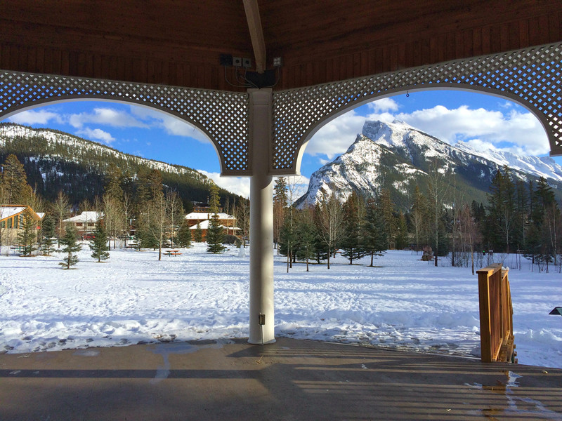 View under Rotunda in Banff