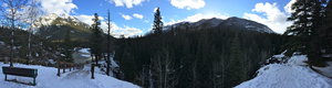 Panorama: Falls and Banff Springs Hotel