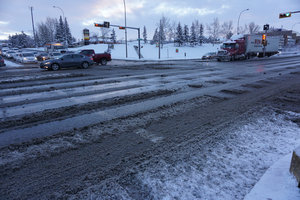 The slush at the Heritage/MacCloud Trail intersection