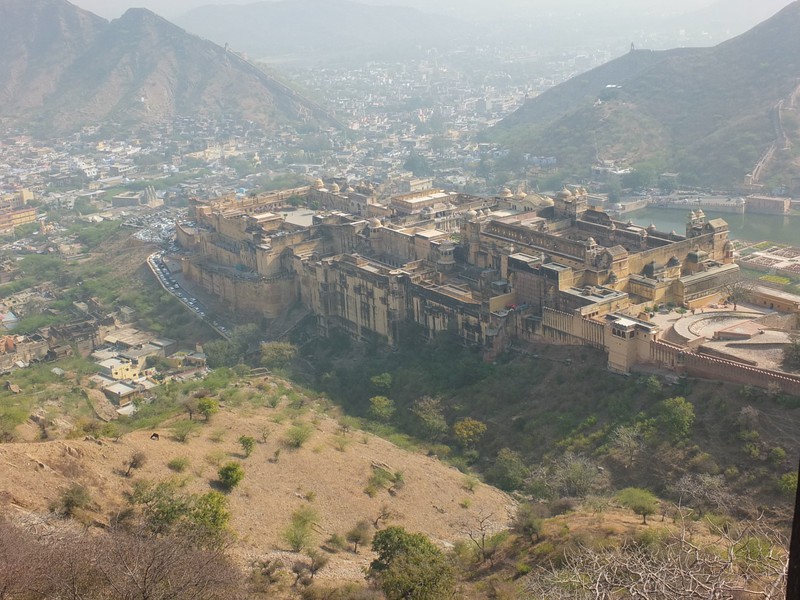 Amber fort from top of hill