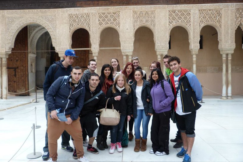 Class inside the Alhambra