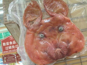 A pig's face!