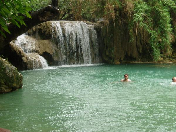 One tier of the waterfall