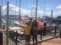 Us at Auckland harbor