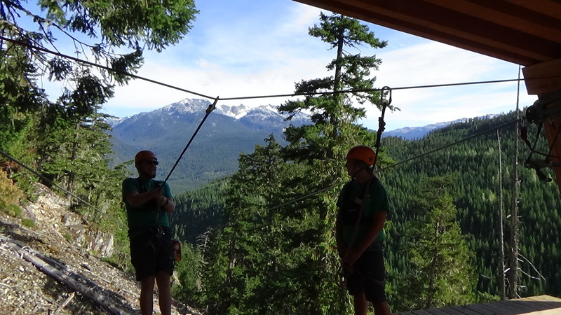 Great views from zip line