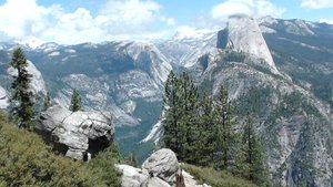 half dome on right, domes on left