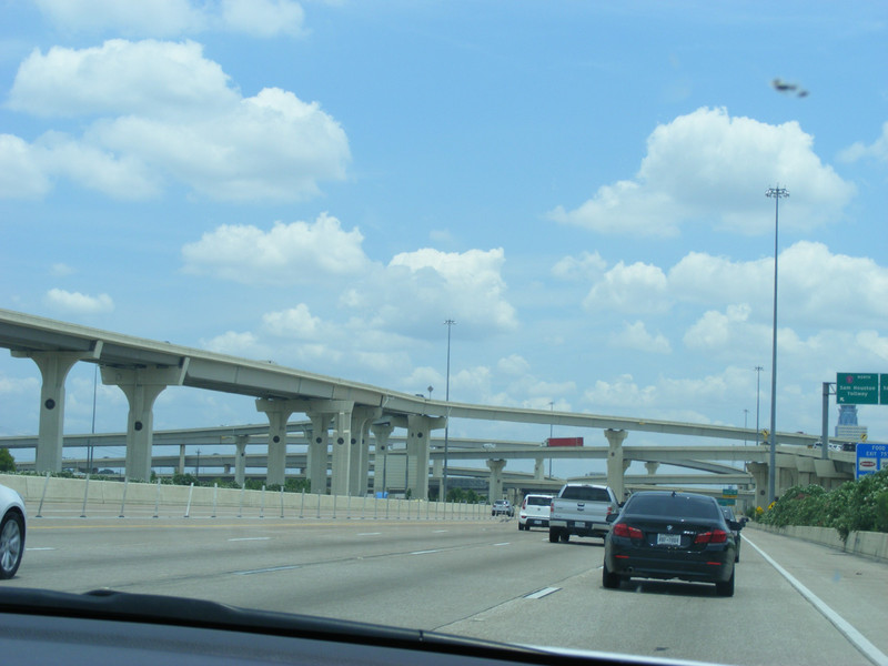 interchange en route to Houston