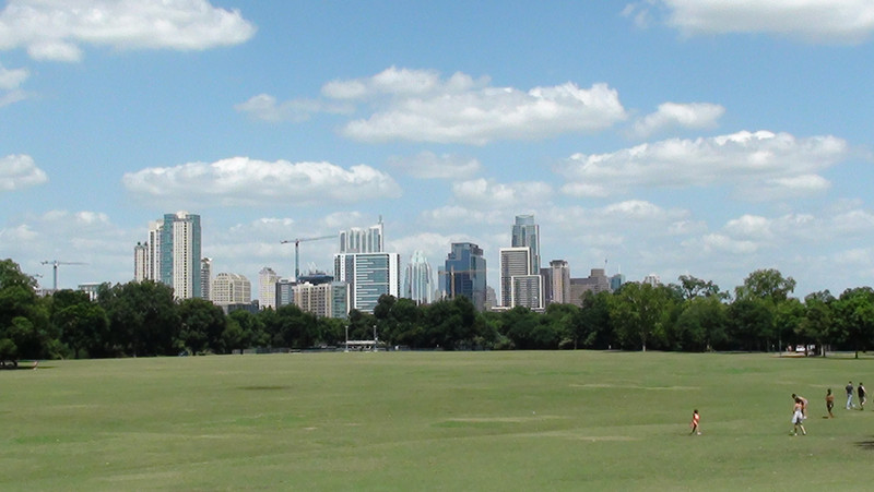 Austin view from Barton Springs