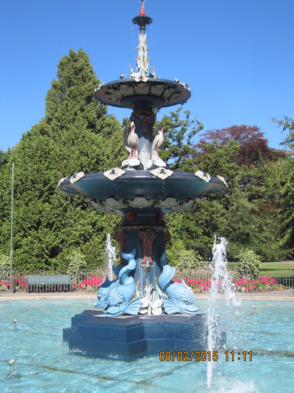 Fountain in Hagley Gardens (made in Shropshire)
