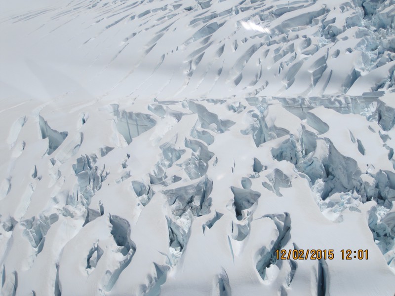 Glacier viewed from Helicopter 