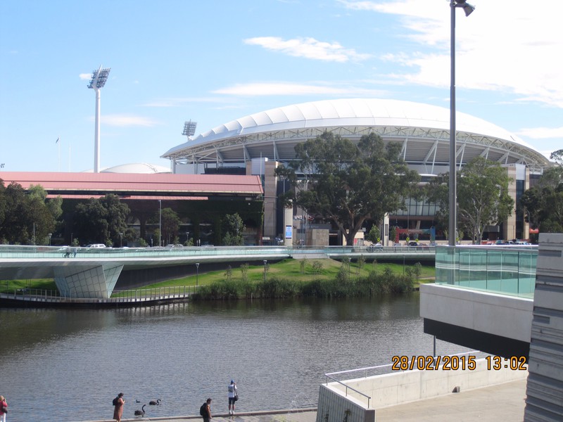 View of Adelaide oval from River Torrens