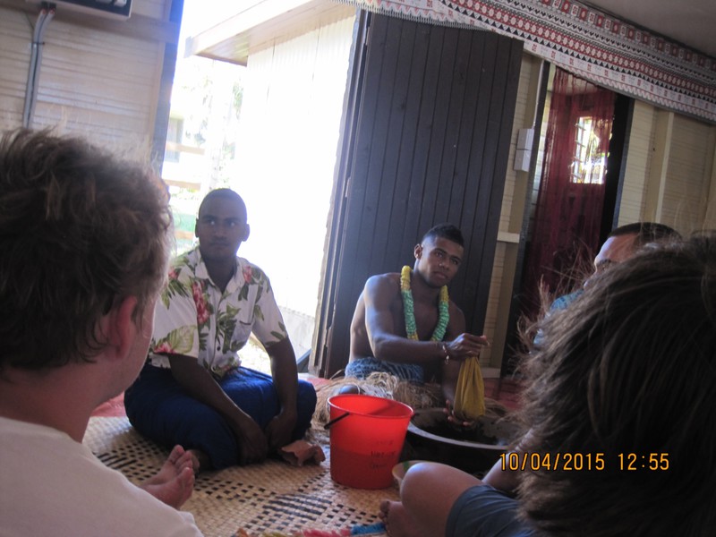 Kava with Chief's sons