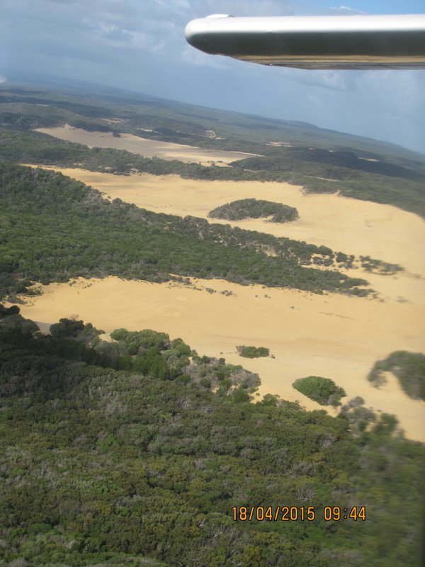 Aerial view of Sand-blow 