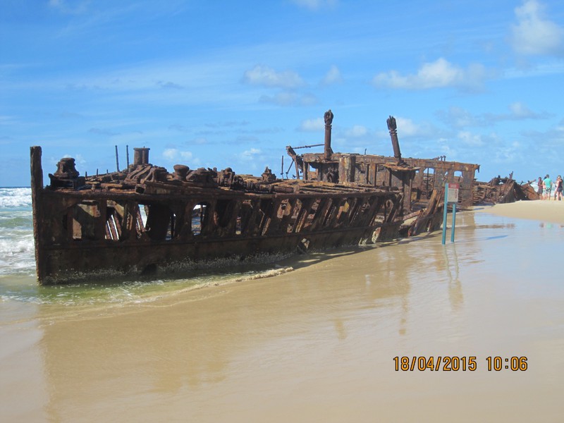 The wreck of the Maheno