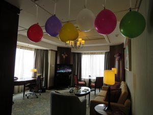Our suite at the Shangri-La Bangkok