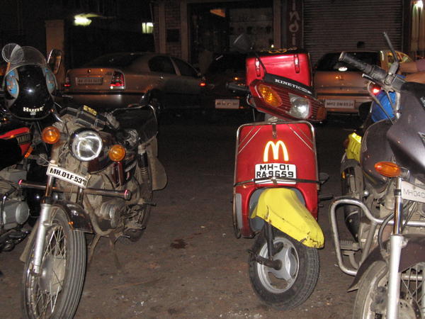 McDonalds delivery motorcycle