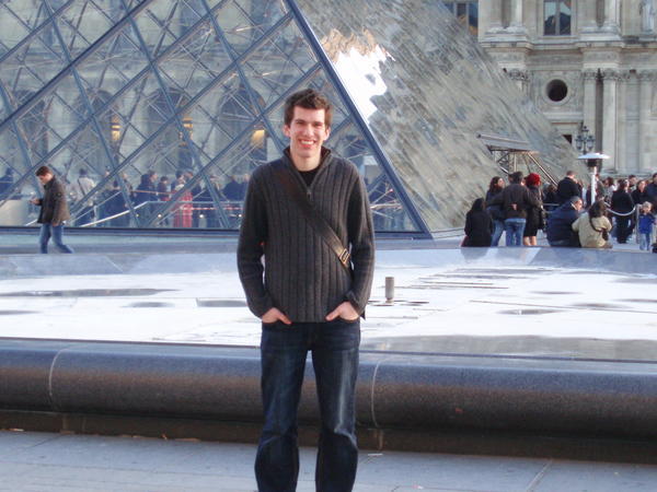 Me, standing outside the Louvre