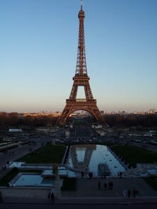 Eiffel Tower at sunset