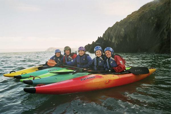 Sea Kayaking with the group
