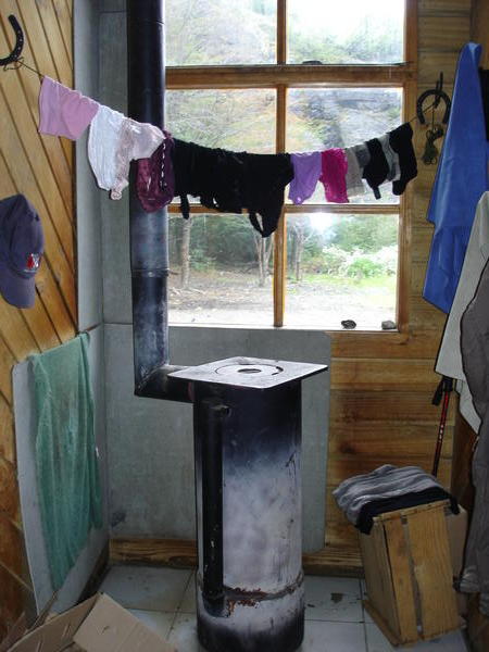 Laundry day at Refugio Chilleno