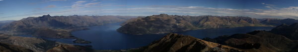 Panorama from top of Lomond
