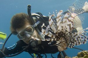 Me and My Lion Fish Buddy