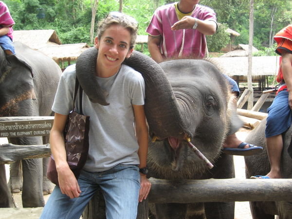 Danielle & an Elephant