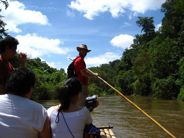 Captain Nestor Guiding the Bamboo Raft