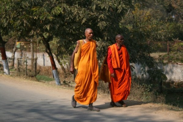 Monks in Bodhgaya