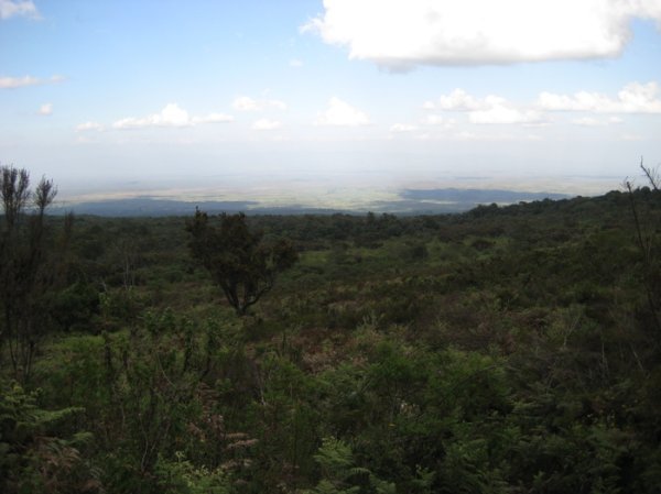 Looking Back Down - Kenya In The Distance