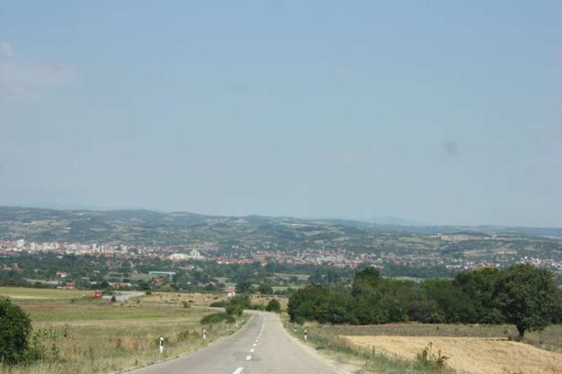 Coming into Cacak
