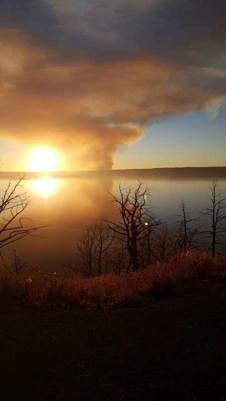 fire from Lake Butte Overlook