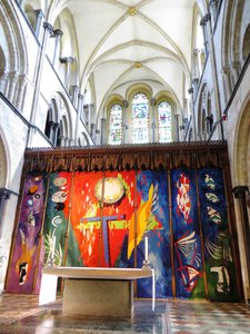 Chichester Cathedral - ołtarz gobelinowy
