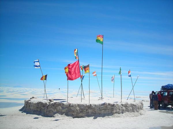 Flags on the flats