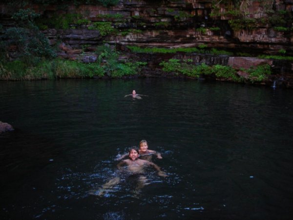 Swimming in a gorge