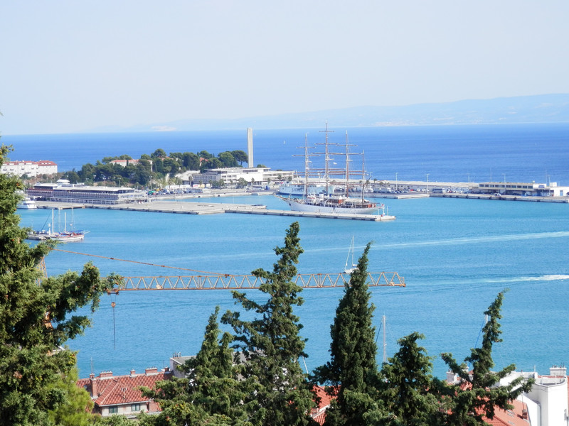Vue sur le port de Split, une vraie beauté