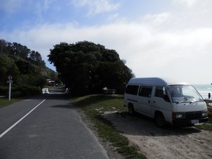 "camping" de la deuxième nuit sur la route vers Christchurch