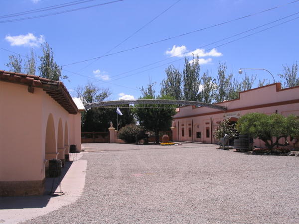 La Rural vineyard courtyard