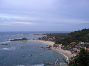 View of beaches from outlook