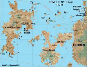 Komodonationalpark-Map