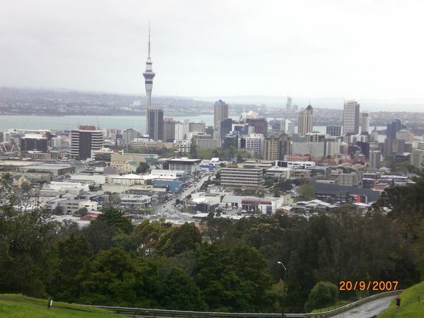 View of Auckland from Mount Cook 