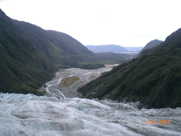 The view of the Valley from the Glacier