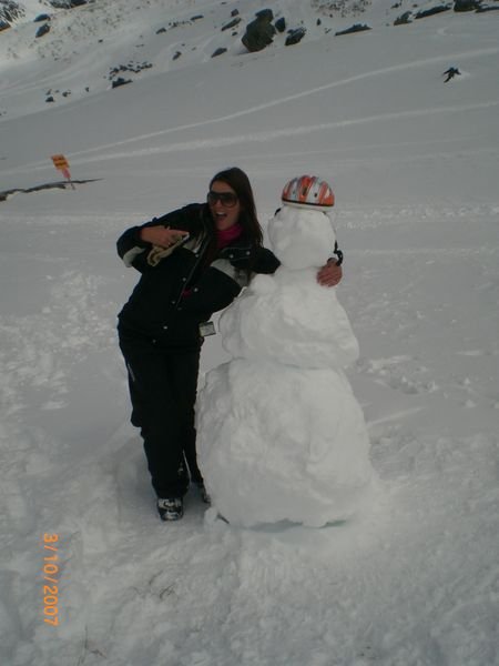 Me and snowman