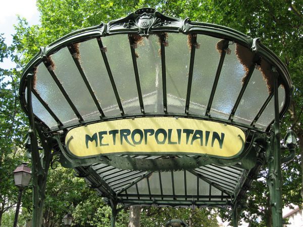 The famous Paris metro