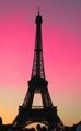 The Eiffel Tower with a completely fabricated sunset!