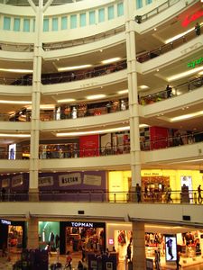 Shopping centre inside the Twin Towers