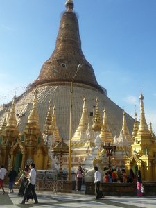 The Schwedagon Pagoda in Yangon