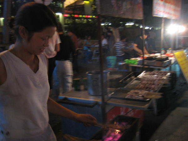 barbecue street vendor, Fuzi Miao